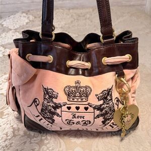Juicy Couture Pink & Brown Daydream bag
